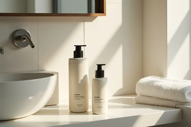 En lugn och enkel kvällsrutin med få produkter för fet hud