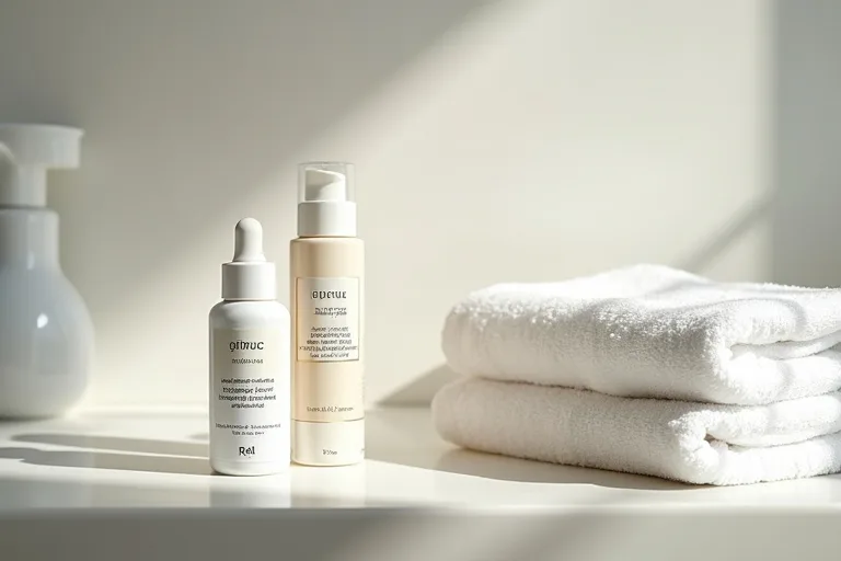 Retinolprodukt tillsammans med en enkel kvällsrutin för ansiktet