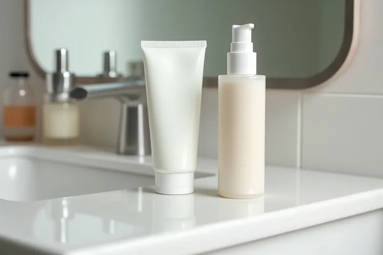 Lättare ansiktskrämer som visar skillnaden mellan gelkräm och lotion