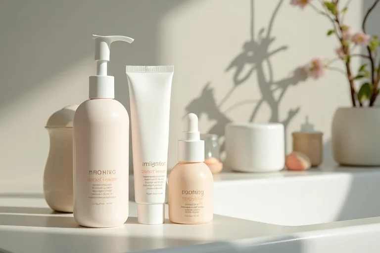 Fuktgivande serum och kräm för torr hy i rätt ordning