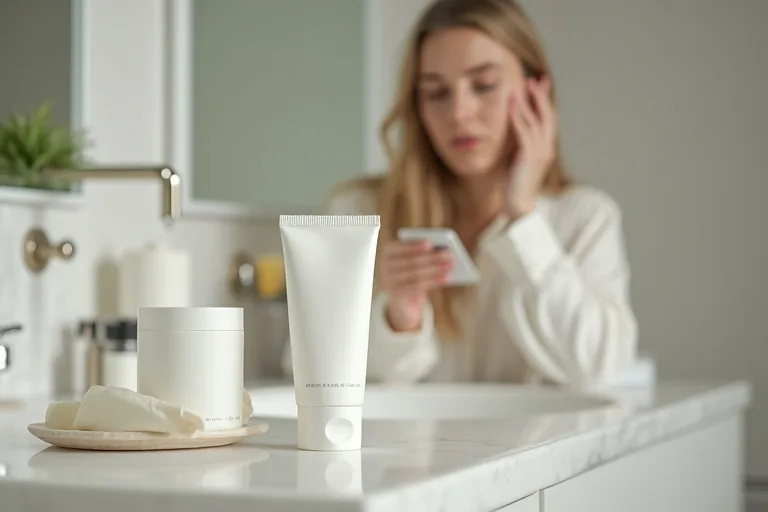 Enkel hudvårdsrutin med fokus på återfuktning efter exfoliering